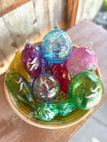 Jacob's Pillow Blown Glass Ornament